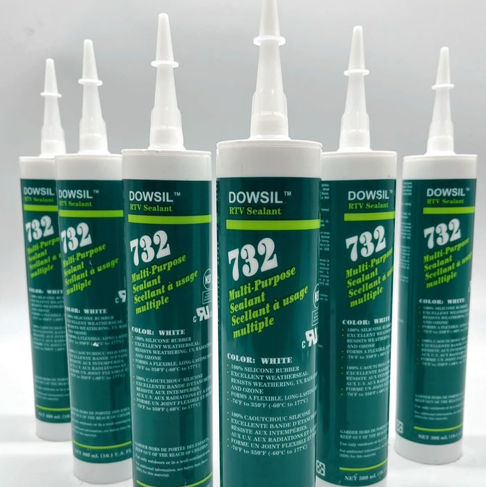 DOWSIL 732 Multi-Purpose Silicone Sealant White 10.1 oz 48 Cartridges