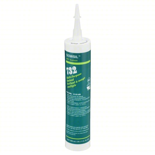 DOWSIL 732 Multi-Purpose Silicone Sealant Clear 10.1 oz 48 Cartridges