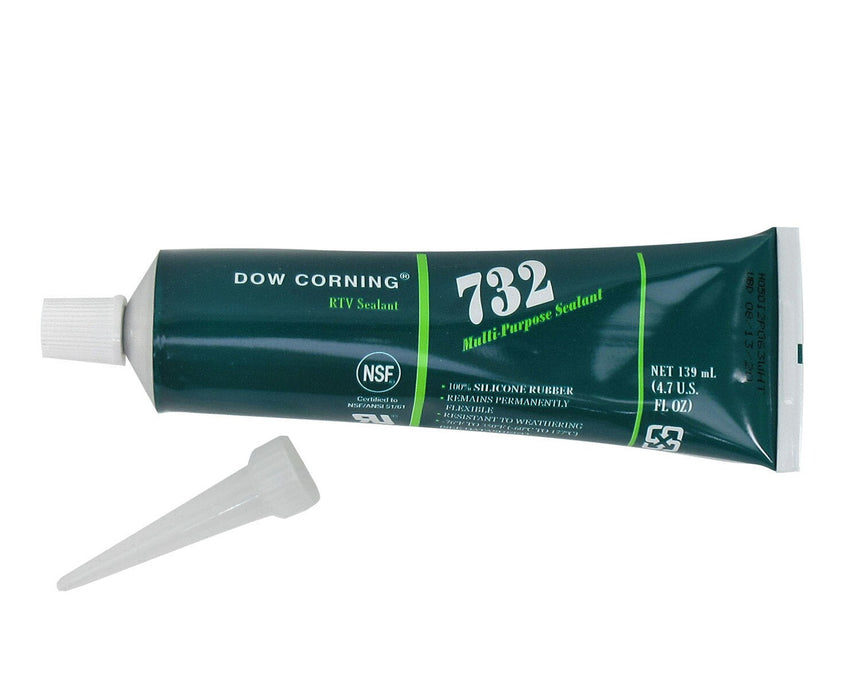 DOWSIL 732 Multi-Purpose Silicone Sealant Clear 4.7 oz 48 Tubes