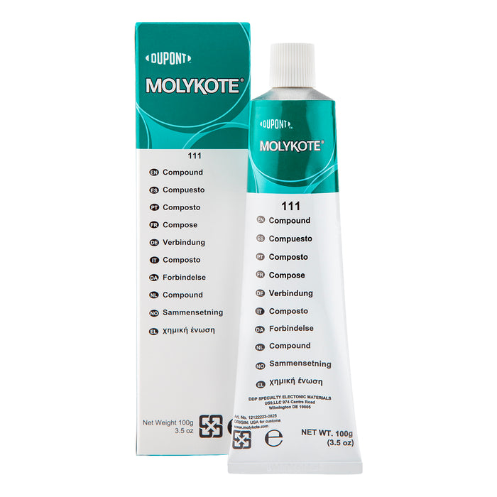 Molykote 111 Compound O-Ring and Valve Lubricant 100 g Tube - Case of 12