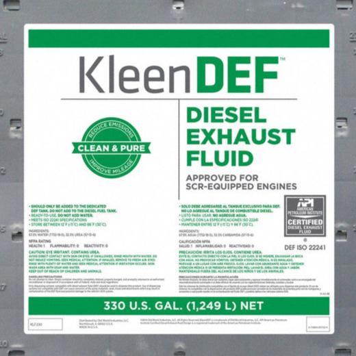 KleenDEF Diesel Exhaust Fluid - 330 Gallon