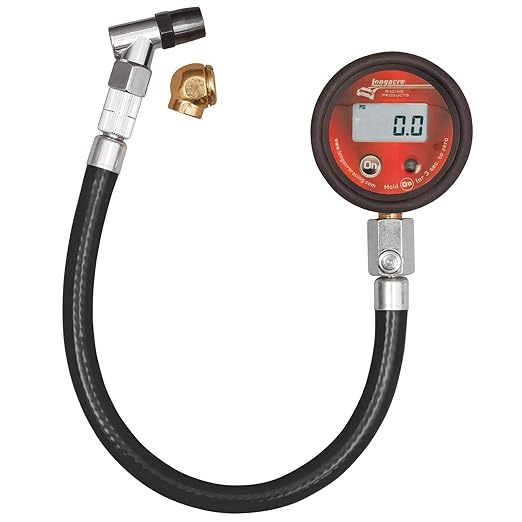 Longacre Basic Digital Tire Pressure Gauge 100 PSI with Angle & Ball Chuck 2-Pack Special Clearance Offer!
