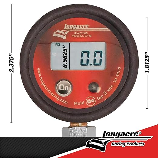 Longacre Basic Digital Tire Pressure Gauge 100 PSI with Angle & Ball Chuck 2-Pack Special Clearance Offer!