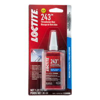 Loctite 243 Blue Threadlocker Medium-Strength 1.22 oz. Bottles - Case of 6