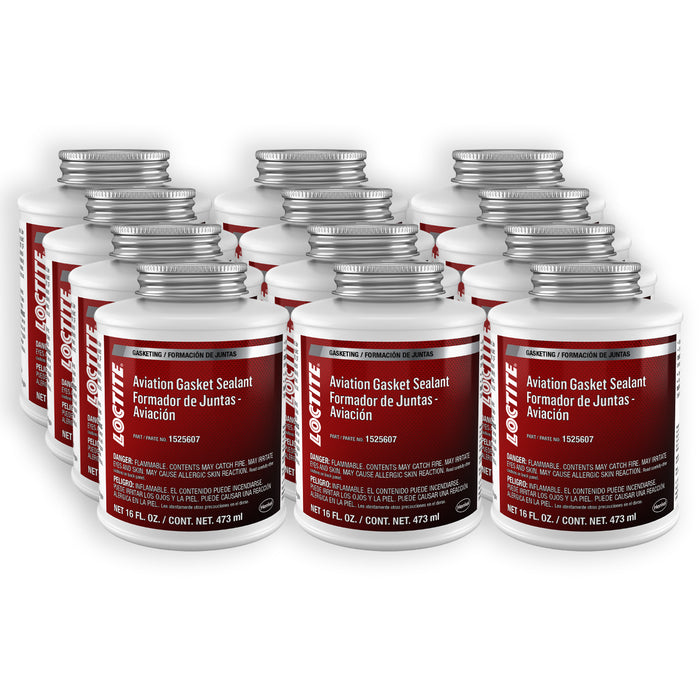 Loctite Aviation Gasket Sealant  16 oz. Brushtop Jar - Case of 12