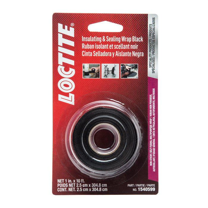 Loctite Insulating & Sealing Wrap - Black 1" x 10 ft. Roll - Case of 10