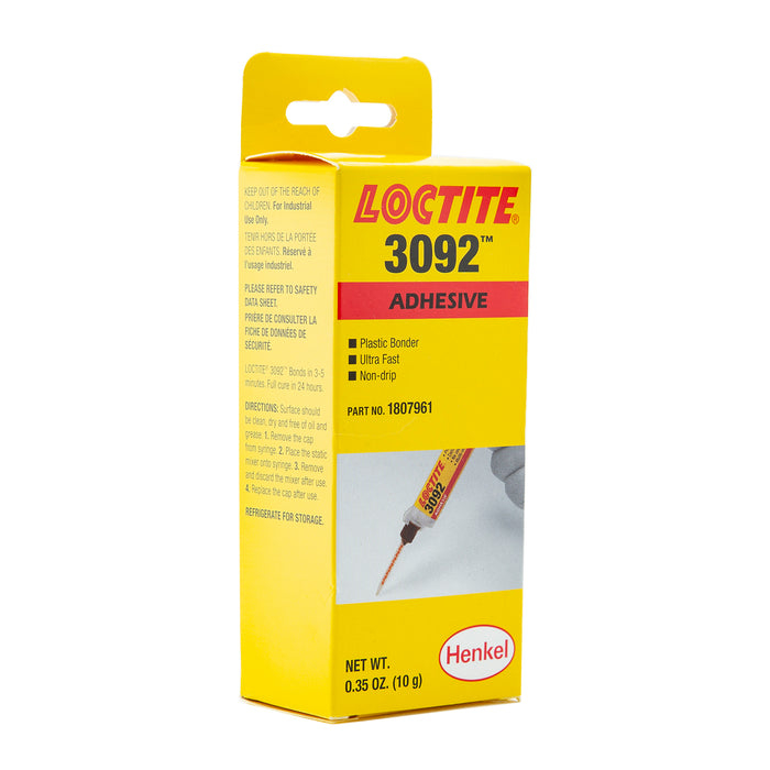 Loctite 3092™ Instant Adhesive - Plastic Bonder 10 gm Syringe - Case of 12