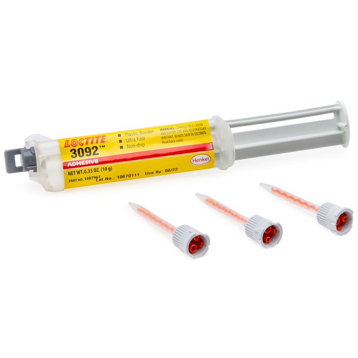 Loctite 3092™ Instant Adhesive - Plastic Bonder 10 gm Syringe - Case of 12