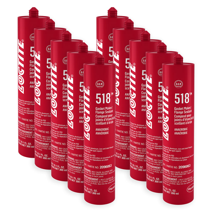 Loctite 518™ Gasket Maker / Flange Sealant 300 ml Cartridge - Case of 10