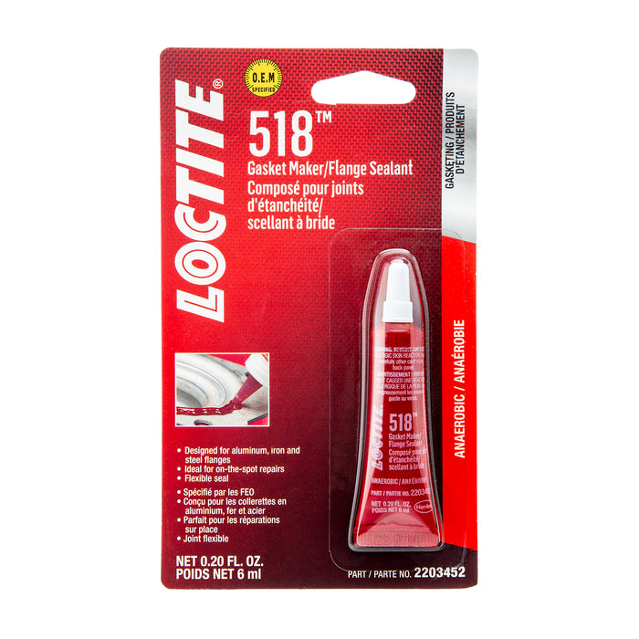 Loctite 518™ Gasket Maker / Flange Sealant 6 ml Tube - Case of 12