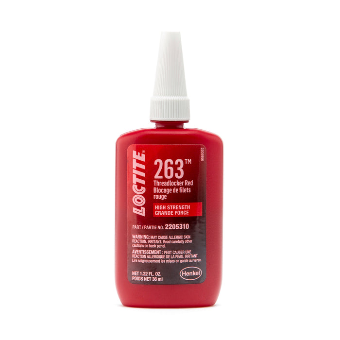 Loctite 263™ Threadlocker Red, Surface Insensitive 36 ml Bottle - Case of 6