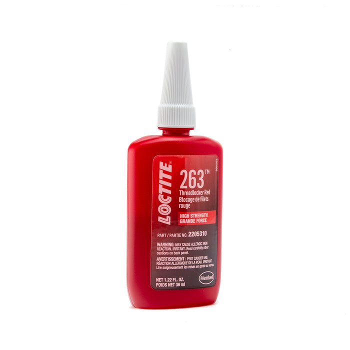 Loctite 263™ Threadlocker Red, Surface Insensitive 36 ml Bottle - Case of 6