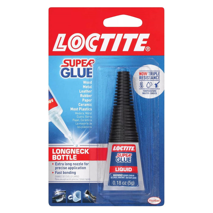 30 Count Loctite Super Glue Liquid 0.18 oz. Longneck Bottles (5g)