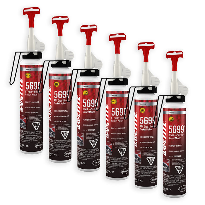 Loctite 5699™ RTV Grey High Performance Silicone 190 ml Cartridge - Case of 6