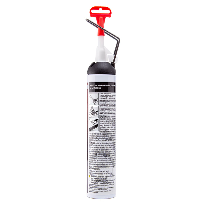 Loctite 598™ RTV Black High Performance Silicone 190 ml Cartridge - Case of 6