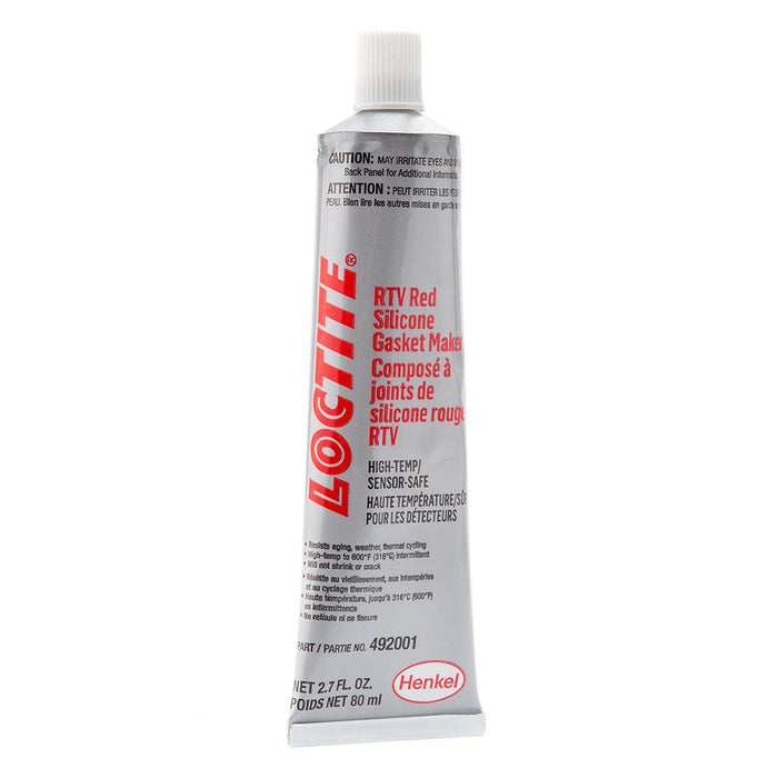 Loctite RTV Red Silicone - Sensor-Safe/Hi-Temp 80 ml Tube - Case of 12
