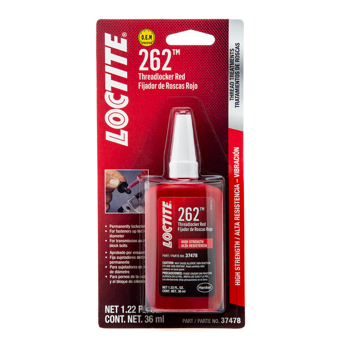 Loctite Threadlocker 262™ - High Strength/Red 36 ml Bottle - Case of 6