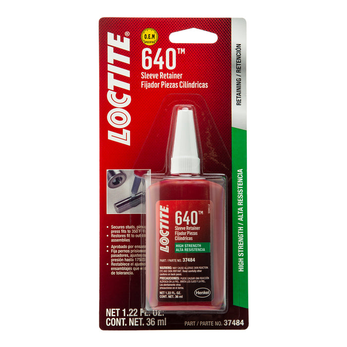 Loctite Sleeve Retainer 640™ - High Strength 36 ml Bottle - Case of 6