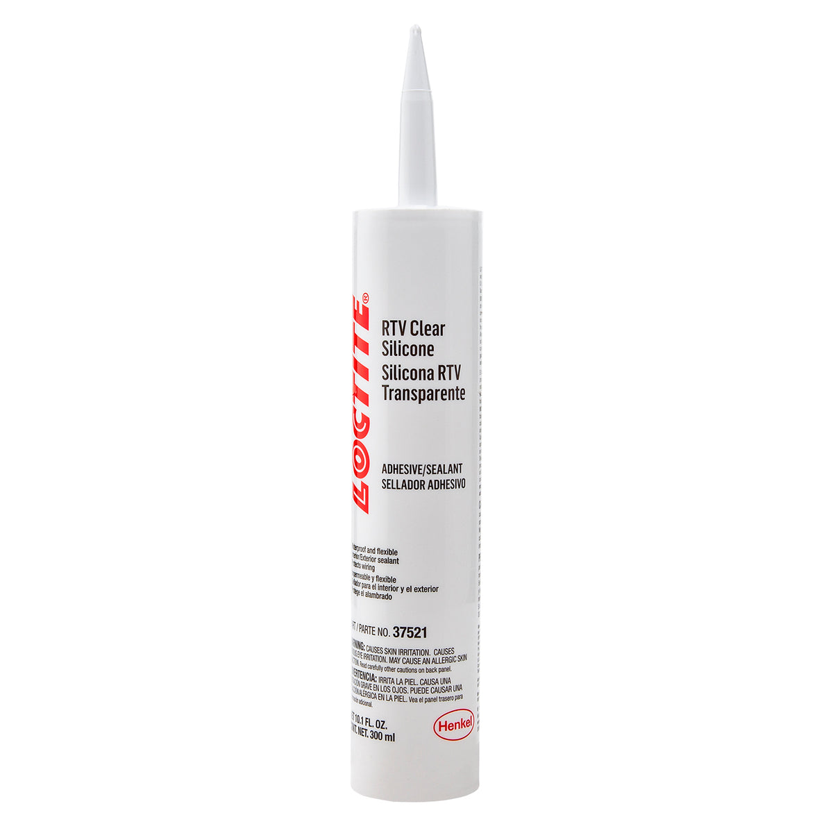 Loctite RTV Clear Silicone Adhesive/Sealant 300 ml Cartridge - Case of ...