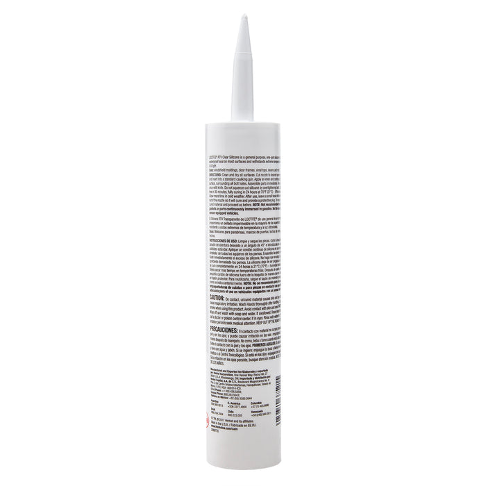 Loctite RTV Clear Silicone Adhesive/Sealant 300 ml Cartridge - Case of 10