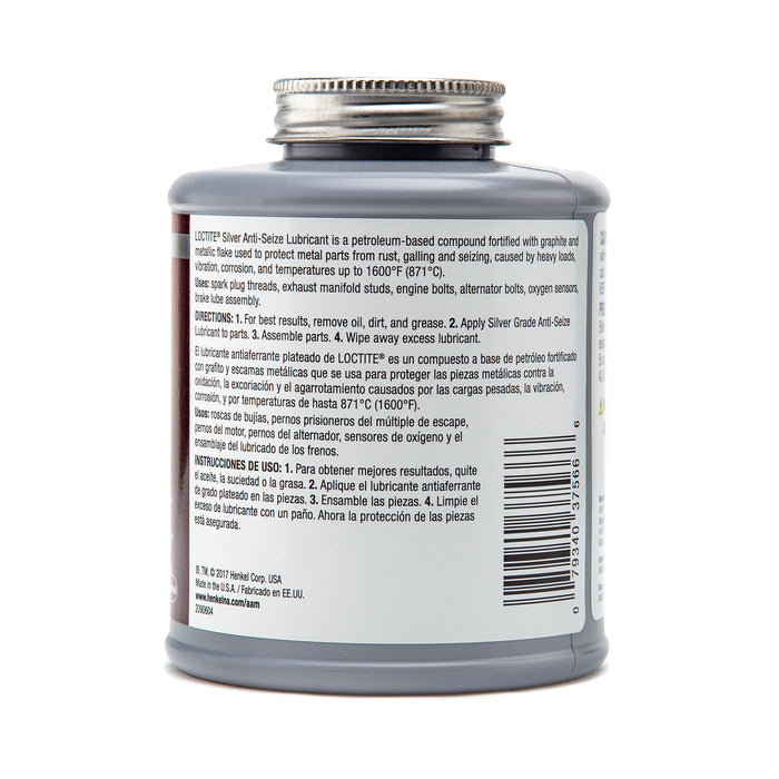 Loctite Silver Anti-Seize Lubricant 1 lb. brushtop Jar - Case of 12