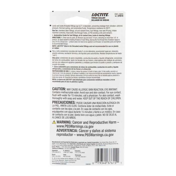 Loctite PST® Thread Sealant Stick 19 gm Stick - Case of 6