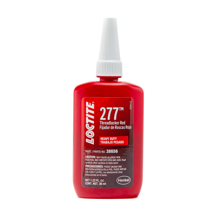 Loctite Threadlocker 277™ - Large Threads/Red 36ml Bottle - Case of 6
