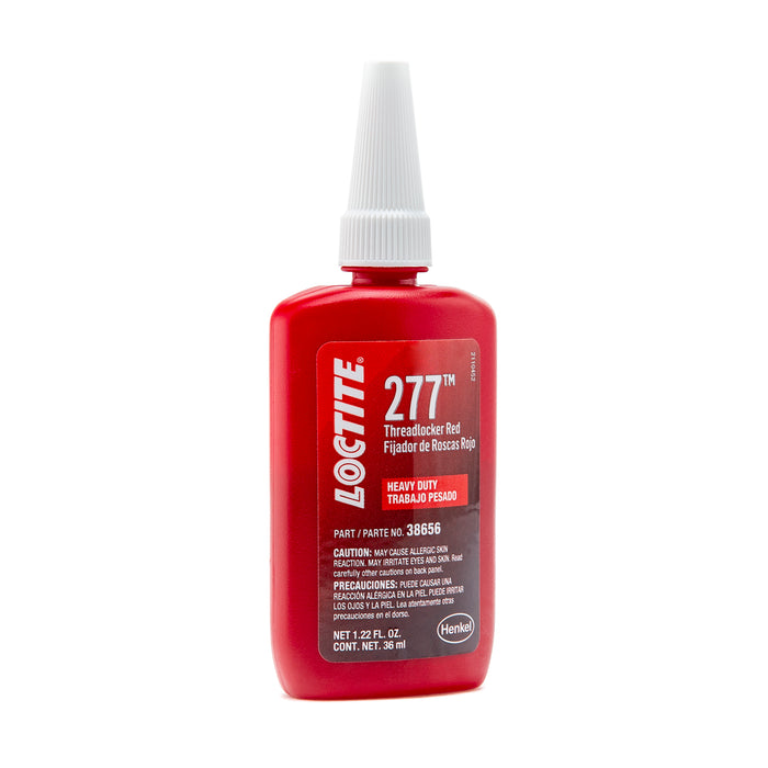 Loctite Threadlocker 277™ - Large Threads/Red 36ml Bottle - Case of 6