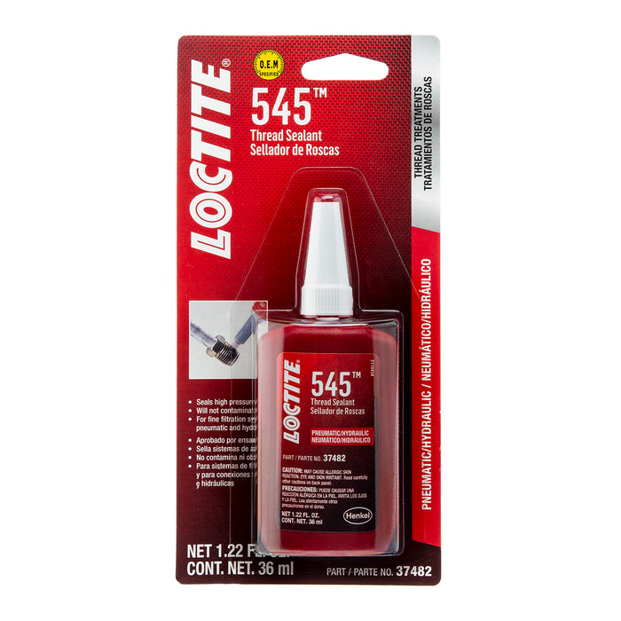 48 Count Loctite 545 Purple Thread Sealant Pneumatic/Hydraulic 1.22 oz. Bottles (36mL)