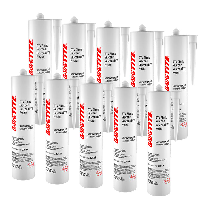 Loctite RTV Black Silicone Adhesive/Sealant 300 ml Cartridge - Case of 10
