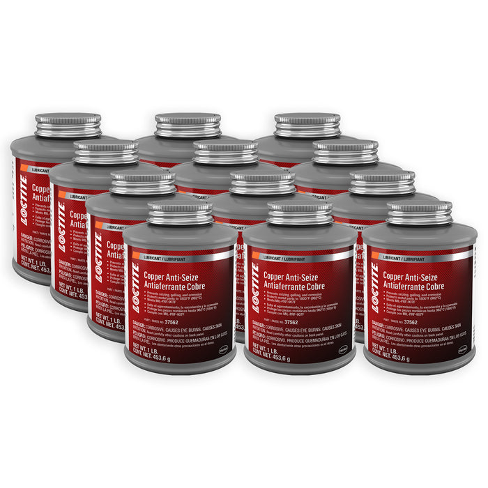 Loctite Copper Anti-Seize Lubricant 1 lb. brushtop Jar - Case of 12