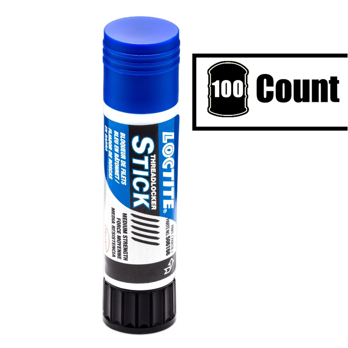 100 Pieces Loct1te 248 Blue Threadlocker Stick Medium Strength 0.32 oz. Stick (9g) (Demo)