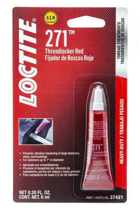 24 Tube Case Loctite 271 Red Threadlocker Automotive Grade 0.2 oz. Tube (6mL)