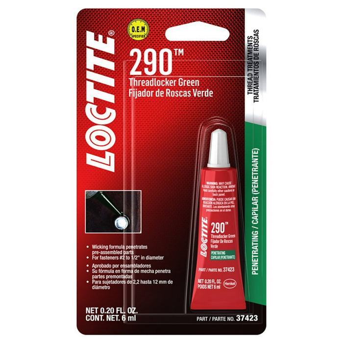 24 Tube Case Loctite 290 Green Threadlocker Automotive Grade 0.2 oz. Tube (6mL)