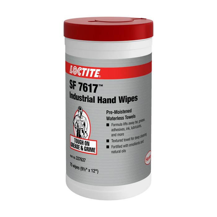 Loctite Industrial Hand Wipes 75 Count - Case of 6