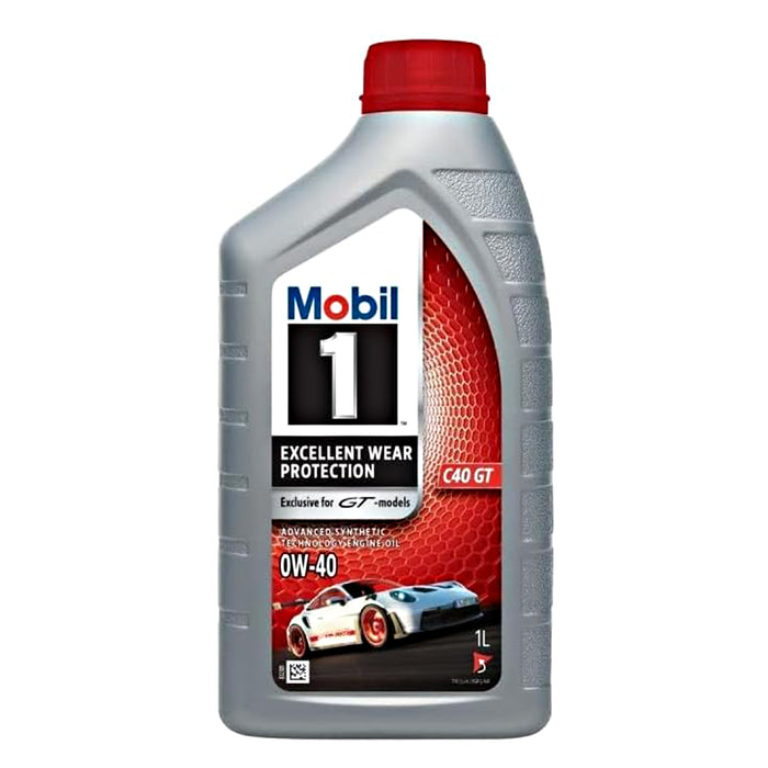 24 Count Mobil 1 Advanced C40 GT Synthetic 0W-40 Engine Oil Liter Bottles