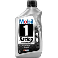 Mobil 1 Racing 0W-30 Fully Synthetic Motor Oil Quart Bottles - Case of 6