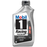 Mobil 1 Racing 0W-50 Advanced Full Synthetic Motor Oil Quart Bottles - Case of 6