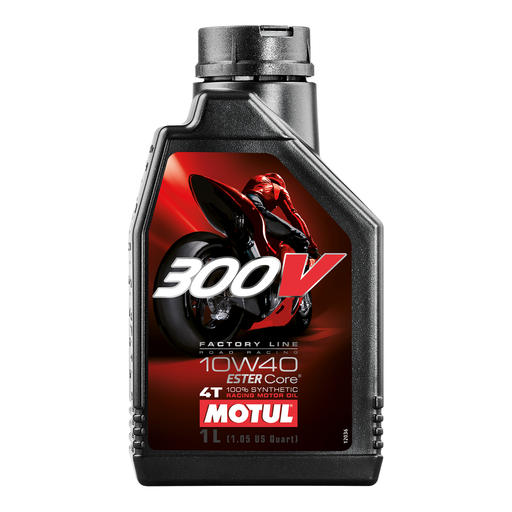 MOTUL 300V FL ROAD RACING 10W40 1L×12 Motul 300V 4T Factory Line 10W40 Synthetic Oil 1 Liter 12 x 1L