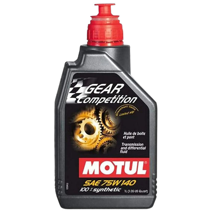 24 Count MOTUL GEAR Competition SAE 75W140 Full Ester Synthetic Gear Oil Liter Bottles