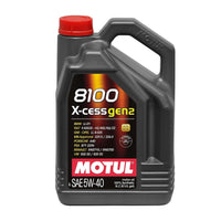 Motul 8100 X-Cess Gen2 5W40 Motor Oil 5 Liter 4 x 5L Bottles