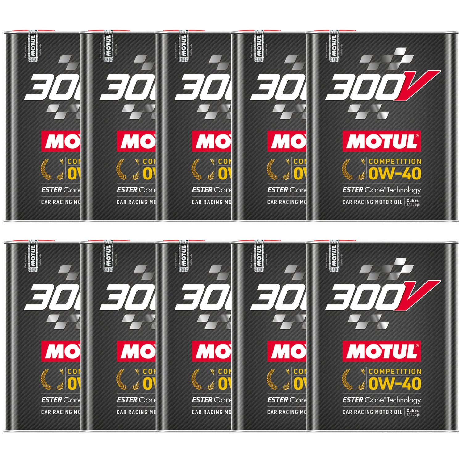 5w50 Motul 300V 5W50 POWER Car Racing Motor Oil 2 Liter 10 x 2L Bottles ...
