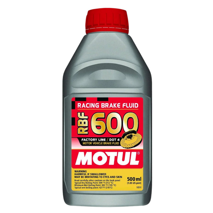 24 Count MOTUL RBF 600 Factory Line DOT 4 Full Synthetic Racing Brake Fluid 500mL Bottles