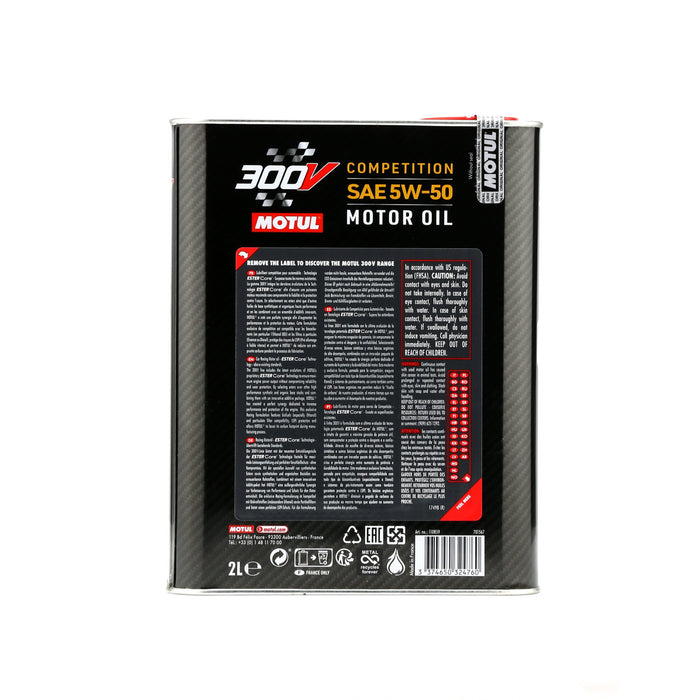 Motul 300V 5W50 POWER Car Racing Motor Oil 2 Liter 10 x 2L Bottles