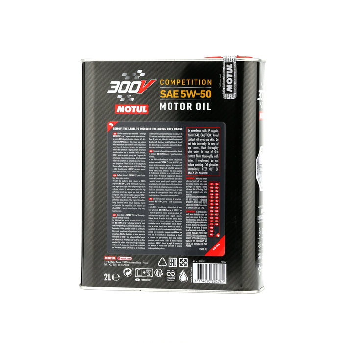 Motul 300V 5W50 POWER Car Racing Motor Oil 2 Liter 10 x 2L Bottles
