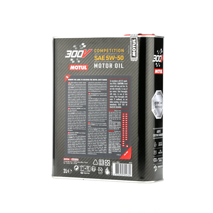 Motul 300V 5W50 POWER Car Racing Motor Oil 2 Liter 10 x 2L Bottles