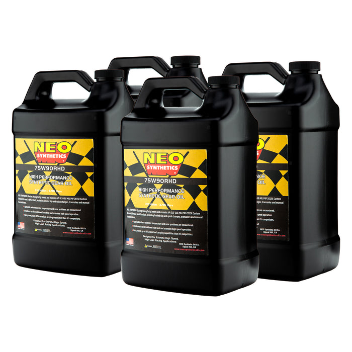 NEO Synthetics 75W-90 RHD Super Speedway Gear Oil Gallon Jugs 4 Jugs