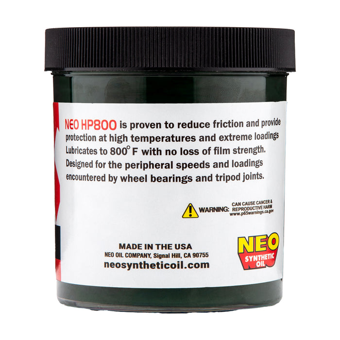 NEO Synthetics HP800 High Performance Wheel Bearing Grease 1 lb. Jars 12 Jars