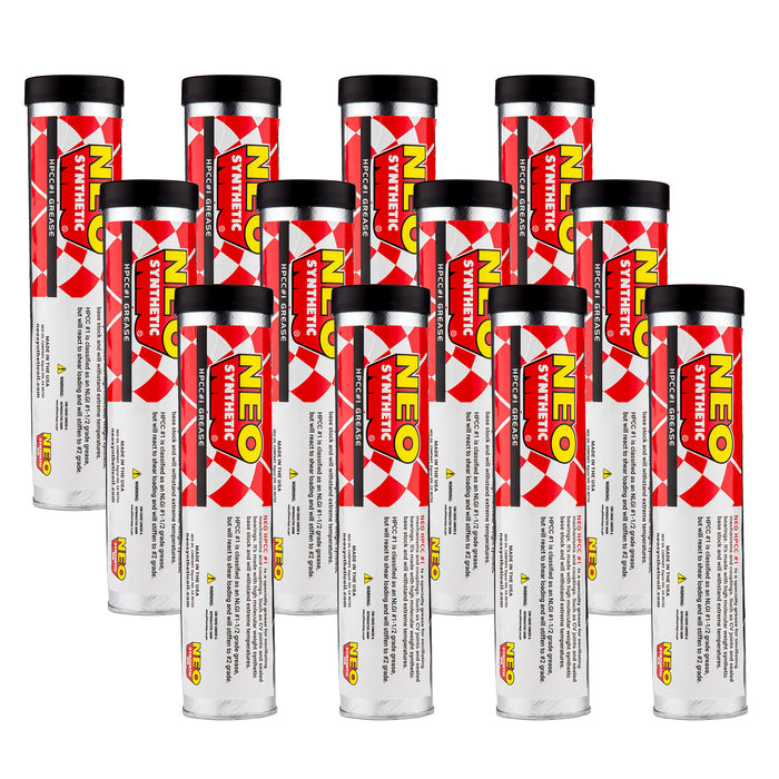 NEO Synthetics HPCC1 Calcium Complex Grease Cartridge Tubes (No Tip) 12 Pieces