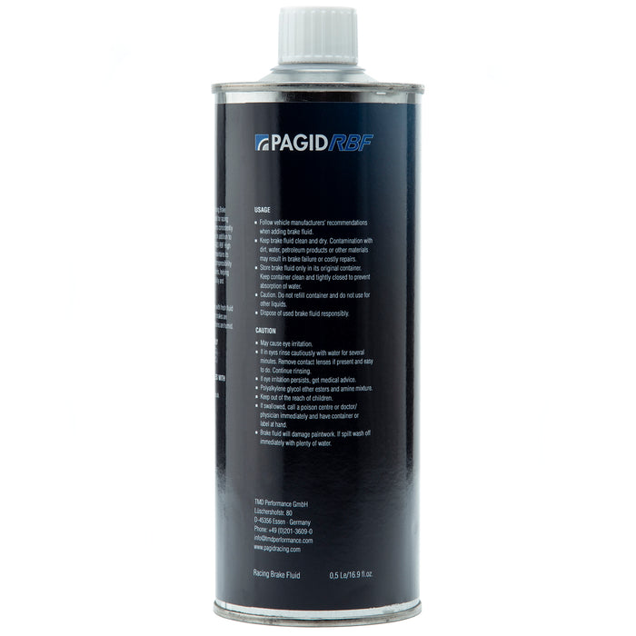 Pagid Racing Brake Fluid - Case of 12 × 0.5 L (16.9 fl oz) Cans